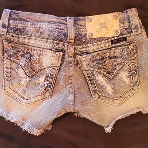 Miss Me Jean Shorts  Size 25 Light Wash